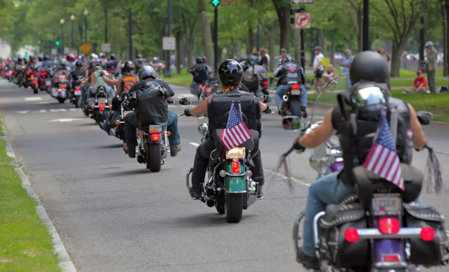 riding with a motorcycle club